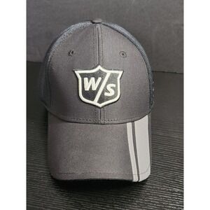 Wilson Staff Authentic FG Tour Golf‎ Hat Cap A Flex Black Fitted